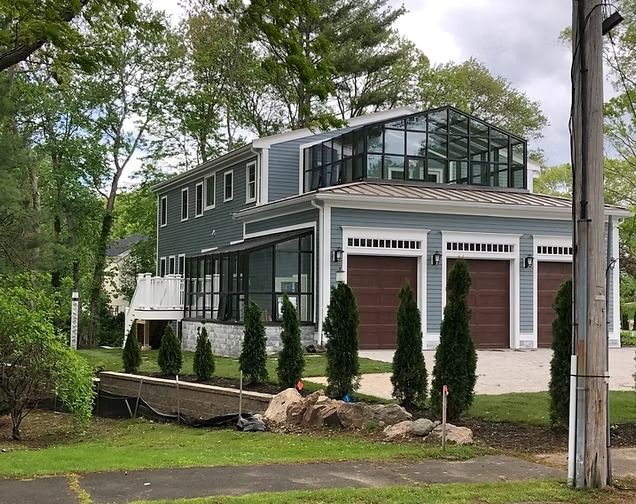 Front of the new home in Wellesley, MA